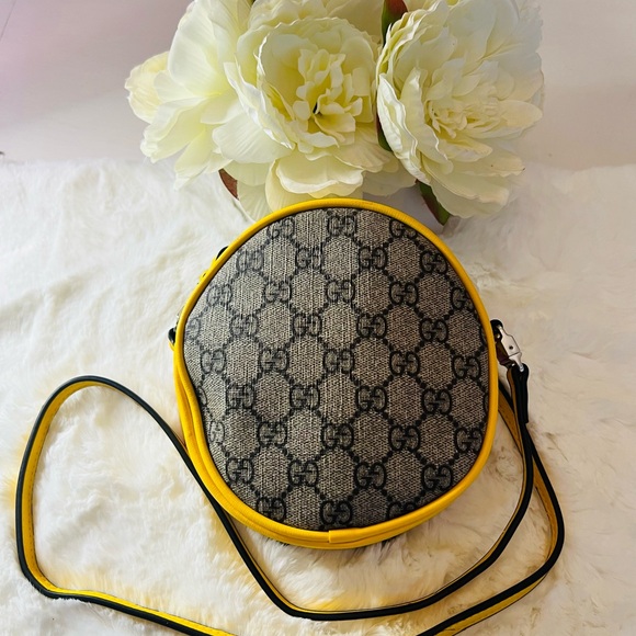 Gucci‎ Kids GG|Supreme Mini Crossbody Bag Beige Canvas Leather|Authentic - Picture 10 of 13